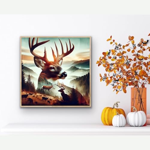 ARPADAMO Diamond Art Kits for Adults,Deer Diamond Painting Kits 14 x 14in - color: DP00698
