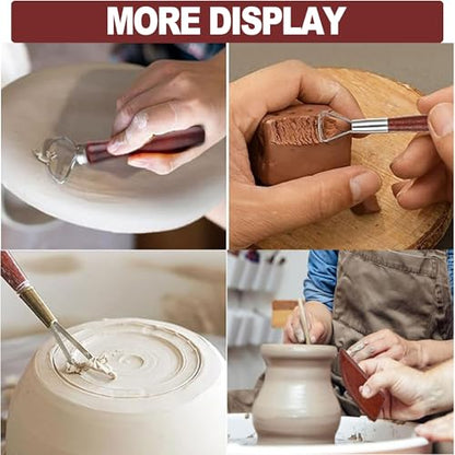 LINPHCEY 8-Piece Clay Sculpting Tools Set Perfect for Polymer Air Dry Modeling Clay Beginners & Professionals Ideal for DIY Pottery & Ceramics Tools for Clay Sculpey Sculpting & Crafting - color: 8PCS/SET