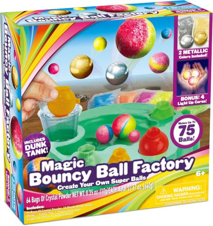 Creative Kids DIY Magic Bouncy Balls - 75 Ball Factory - STEM Science Toys - color: Factory Edition