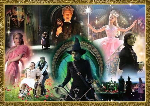 Ravensburger - Wicked: Act I - 1000 Piece Jigsaw Puzzle - Bold, Bright, and Stunning Imagery from The New Version of Wicked - Frameable - Premium Quality - Puzzles for Adults