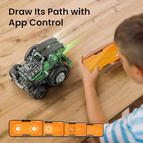 Sillbird Robot Car Building Kit with Remote Control Gift for Boys Ages 8-14