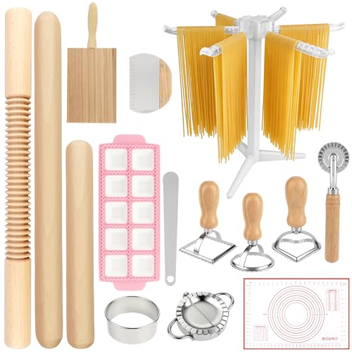 TREWAVE 15 Pcs Pasta Making Tools Set, Homemade Pasta Making Kit