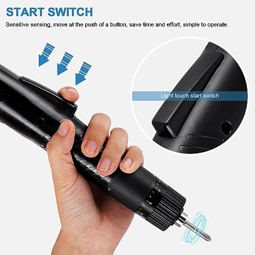 MXBAOHENG Electric Screwdriver Torque Adjustable 5mm Bit AC 110-220V - size: 101