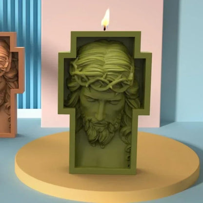 Candle Molds - Silicone Mold for Candles Making, DIY 3D Moulds for Soy Wax, Beeswax, Scented Candle, Valentine's Day Gifts (Redemption) - color: Redemption
