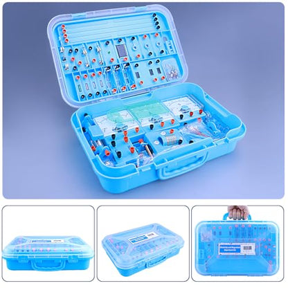 Physics Labs Basic Electricity Discovery Circuit and Magnetism Experiment kit for High School Students, STEM Kits for Learning Starter Electromagnetism Elementary Electronics