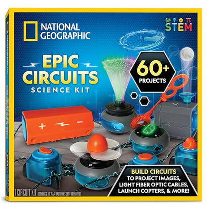 National Geographic Circuit Kit for Kids with 60 Projects for Ages 8-12 - style: 60+ Projects