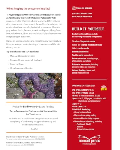 Keystone Species: Meet the Animals Key to Ecosystem Health and Biodiversity with Hands-On Science Activities for Kids (Build It Yourself)