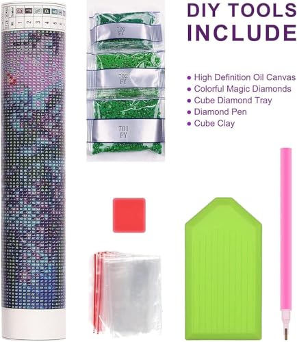 WUDWL 6 Pack Diamond Art Kits for Adults Diamond Painting Kits for Aduls - color: DP01394