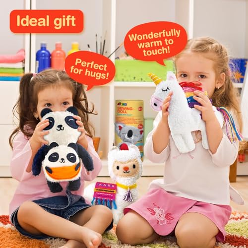 Avenir My First Sewing Kit for Kids 6-8, Koala Stuffed Animal Craft Set - color: Koala with heart