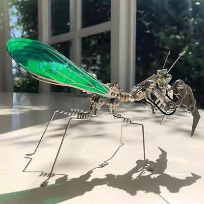 Adult 3D Metal Puzzle, Punk Mantis Metal Model Set，3D Puzzle Mechanical Insect Building Blocks, Fun DIY Assembly, high-end Men's Gifts. - color: Phantom Mantis