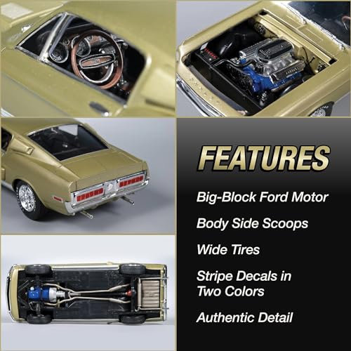AMT 1968 Shelby GT 500 1:25 Scale Model Kit - style: AMT 1968 Shelby GT 500 1:25 Scale Model Kit
