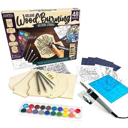 ArtSkills Wood Burning Kit for Beginners - 48 Piece Woodburning Gift Set