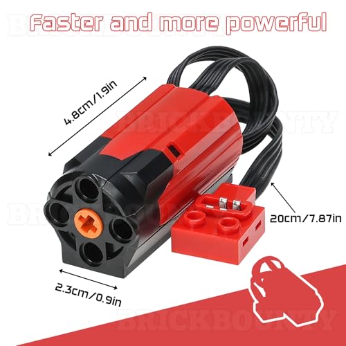 46pcs Technic-Motor Set with Red-Burst-Monster-Motor Wide Compatibility