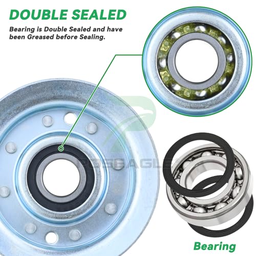GY22172 Idler Pulley for John Deere 42" 48" D140 L130 LA145 Decks - size: 1xGY22172