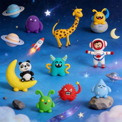 ifergoo Air Dry Clay Kit - 90 Colors Magic Foam Modeling Clay for Kids - color: 90 Colors