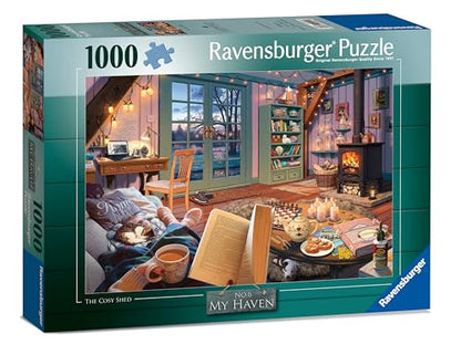 Ravensburger The Cosy Shed - 1000 Piece Version of Cozy Retreat | Engaging Imagery | Perfect Interlocking Fit | Sustainable Materials | Ideal for Ages 14+ - style: The Cosy Shed