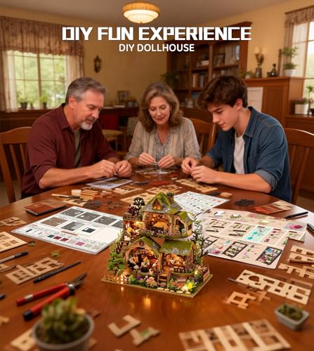 Spilay Book Nook Kit for Adults, Forest Adventures DIY Miniature House Kit - color: Forest Adventures