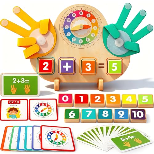 Learning Toys for Kids 3+,Montessori Preschool Educational Learning Activities Counting & Number Blocks Toys Math Games Easter Basket Stuffers Gifts for Girl Boys