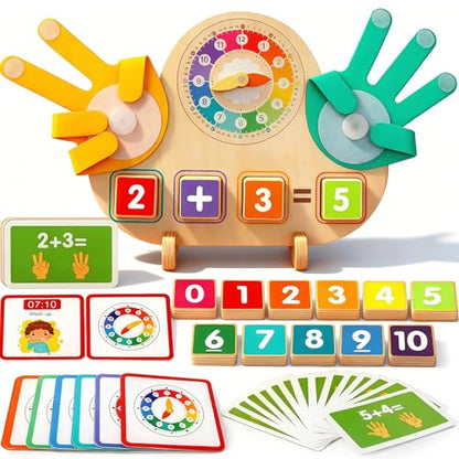 Learning Toys for Kids 3+,Montessori Preschool Educational Learning Activities Counting & Number Blocks Toys Math Games Easter Basket Stuffers Gifts for Girl Boys