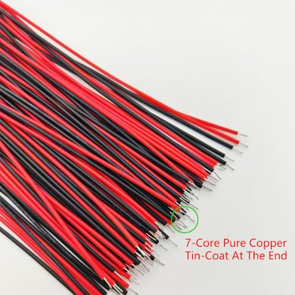 Gebildet 50pcs 110VAC 5mm Red LED Lights Emitting Diodes, Prewired 7.9 Inch V LED Light Diffused Colored Lens Small LED - color: Red-5mm-110V