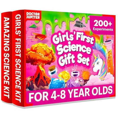 Doctor Jupiter Girls’ First Science Gift Set for Ages 4+, Birthday Gift - style: Girls' Amazing Science Gift Set: 4+