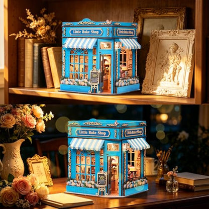 Book Nook Kit, Book Nook Kits for Adults DIY Booknook Model Build - color: Little Bake Shop
