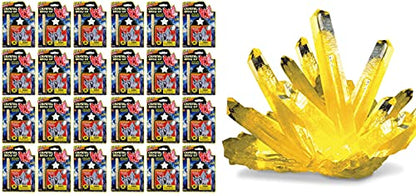 Magic Grow a Crystal Kit (24 Sets) | Growing Crystals Science Kit Toys for Kids and Adults. Party Favors Supplies in Bulk. Plus 1 Sticker #5423-24s 24 Packs