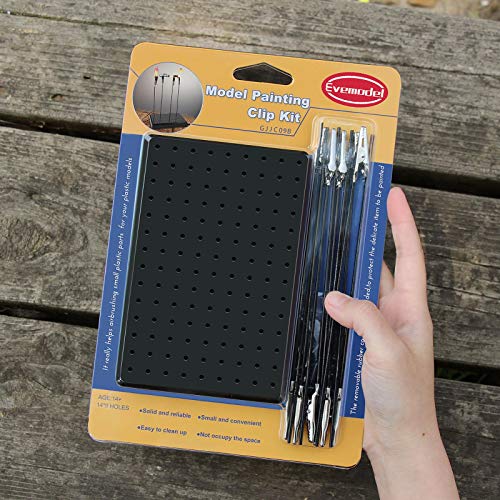 GJJC09B 1PC Painting Stand Base and 20PCS Alligator Clip Stick Set Modeling Tools for Airbrush Hobby Model Parts New - style: 1PC