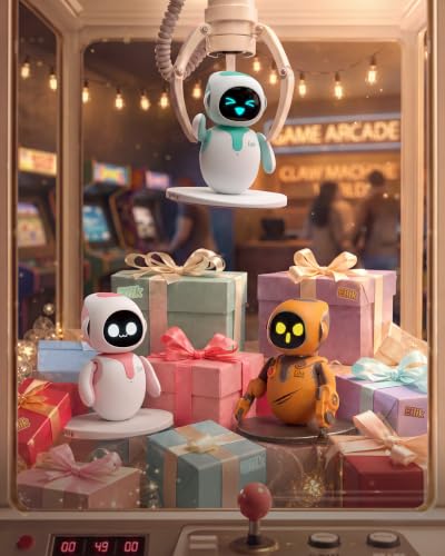 ENERGIZE LAB Eilik –Your Desktop Companion Full of Personality with Expressive Animations & Reactions, Touch-Responsive Play, Mini Games, Robot for Adults & Kids