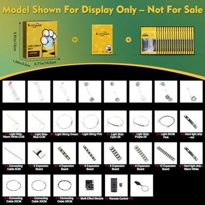 LocoLee Light kit Compatible with Lego 10366 Tropical Aquarium - No Model Only Light, LED Lighting Accessories Compatible with Lego Icons Aquarium 10366 Fish Tank (RC Version)