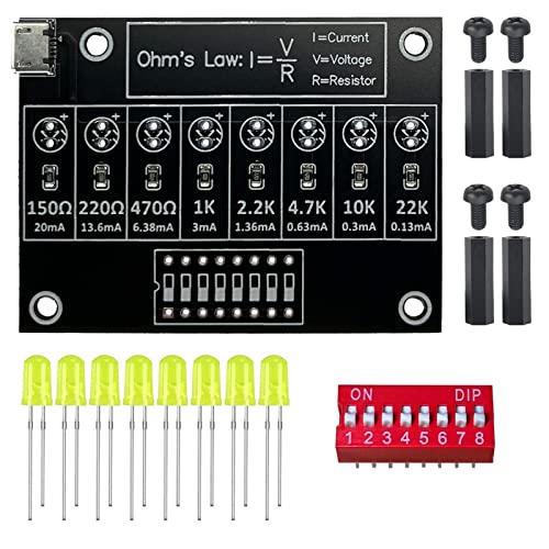 Soldering Practice Kit DIY Practical Electronic Circuit Project Resistor Training Board for Beginners