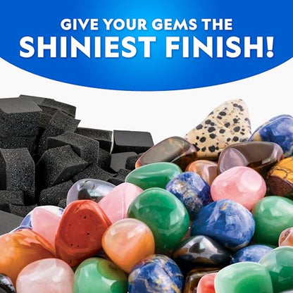 National Geographic GemFoam Reusable Rock Polisher for Rock Tumblers - style: New Polishing Foam