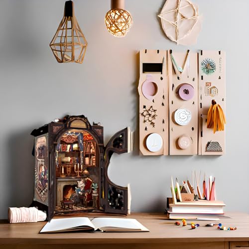 Book Nook Kit Cat Miniature House Kit - Count Cat's Study - color: Count Cat's Study