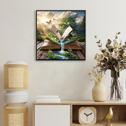 Magic Book Diamond Art Kits for Adults Beginners 14x14 in, DIY Craft Gift - color: DP-US14