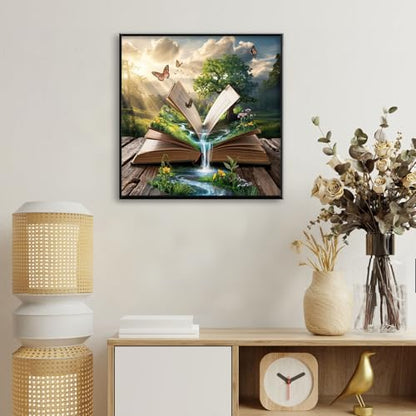 Magic Book Diamond Art Kits for Adults Beginners 14x14 in, DIY Craft Gift - color: DP-US14