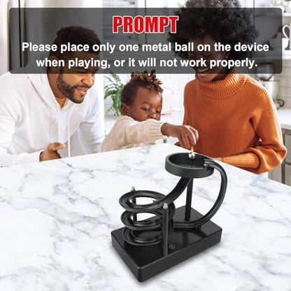 Kinetic Art Perpetual Motion Marble Machine for Desk Decor.