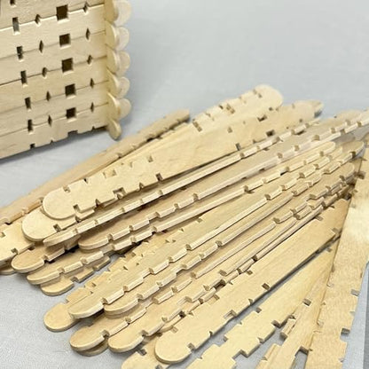 Birch Wood Craft Sticks, 1000 Pack, 4.5 Inch - color: Natural Wood