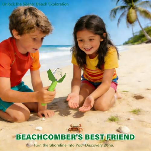 Bug Catcher for Kids with 6X Magnifier, STEM Educational Exploration Toys - color: Green