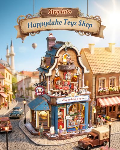 ROKR 3D Wooden Puzzles for Adults, DIY Book Nook Kit Happyduke Toys