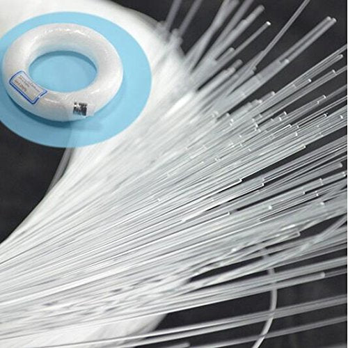 AMKI Plastic 0.03in/0.75mm Diameter 656ft(200Meter) PMMA Fiber Optic Roll End Glow Cable for All Kind Led Star Ceiling Light Kit - color: 656ft, size: 0.03in