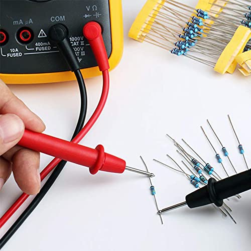 2600 Pcs 130 Values 1/4W Resistor Kit from 1 Ohm to 3M Ohm 1/4 Watt 1% Tolerance Metal Film Resistors Assortment - style: 1/4W 130 Values