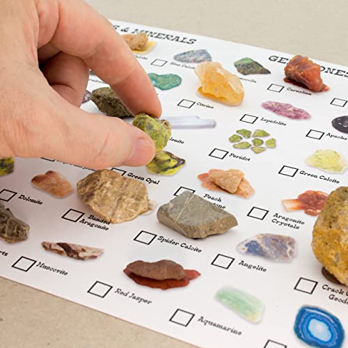 Boone's Mill Gemstone Paydirt | 2 Pound Bag, 4-Count | Gem Mining Rough Stone Mix | Rock Fossil ID Guide - style: 2lb bag, 4-count