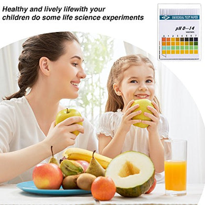 Hicarer 200 Strips Plastic pH Test Strips, Universal pH 0-14