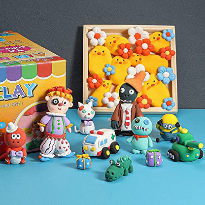 36 Colors Air Dry Clay Kit for Kids – 36 Cups with 3 Sculpting Tools - color: 36 Colors (in Cups)