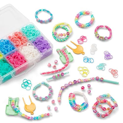 Rainbow Loom Pretty Pastels Beadmoji Bracelet Making Kit with Speed Loom