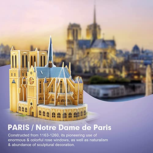 CubicFun 3D Puzzles for Kids Ages 8-10 Pairs Cityline - style: 2 CITY LINE PARIS