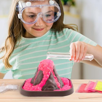 Valentines Gifts for Kids - 24 Pack Erupting Volcano Science Kit with Valentine's Cards, STEM Projects Educational Toys for Boys Girls Toddler Classroom Exchange School Activities Party Favors