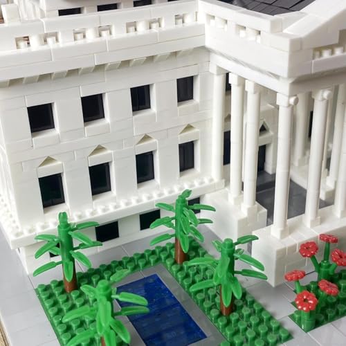 White House Micro Brick Building Set (2300 Pieces) – Landmark Model Educational Toy Gift for Kids and Adults - color: White House