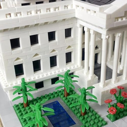 White House Micro Brick Building Set (2300 Pieces) – Landmark Model Educational Toy Gift for Kids and Adults - color: White House
