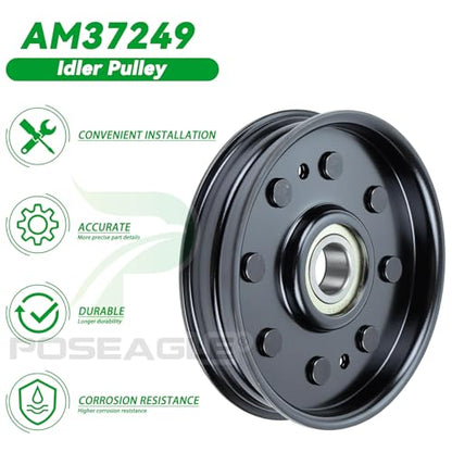 AM37249 Idler Pulley for John Deere 48 Inch X300 STX38 Tractors - size: 1xAM37249